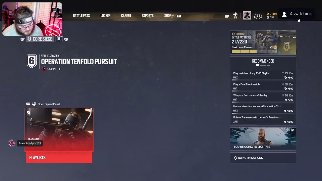 Streaming R6
