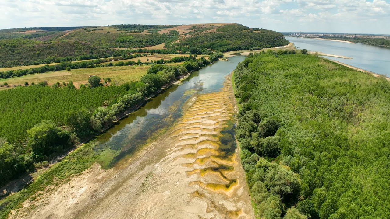 Островите на Дунав до Никопол ниско ниво на водата - Danube islands near Nikopol low water