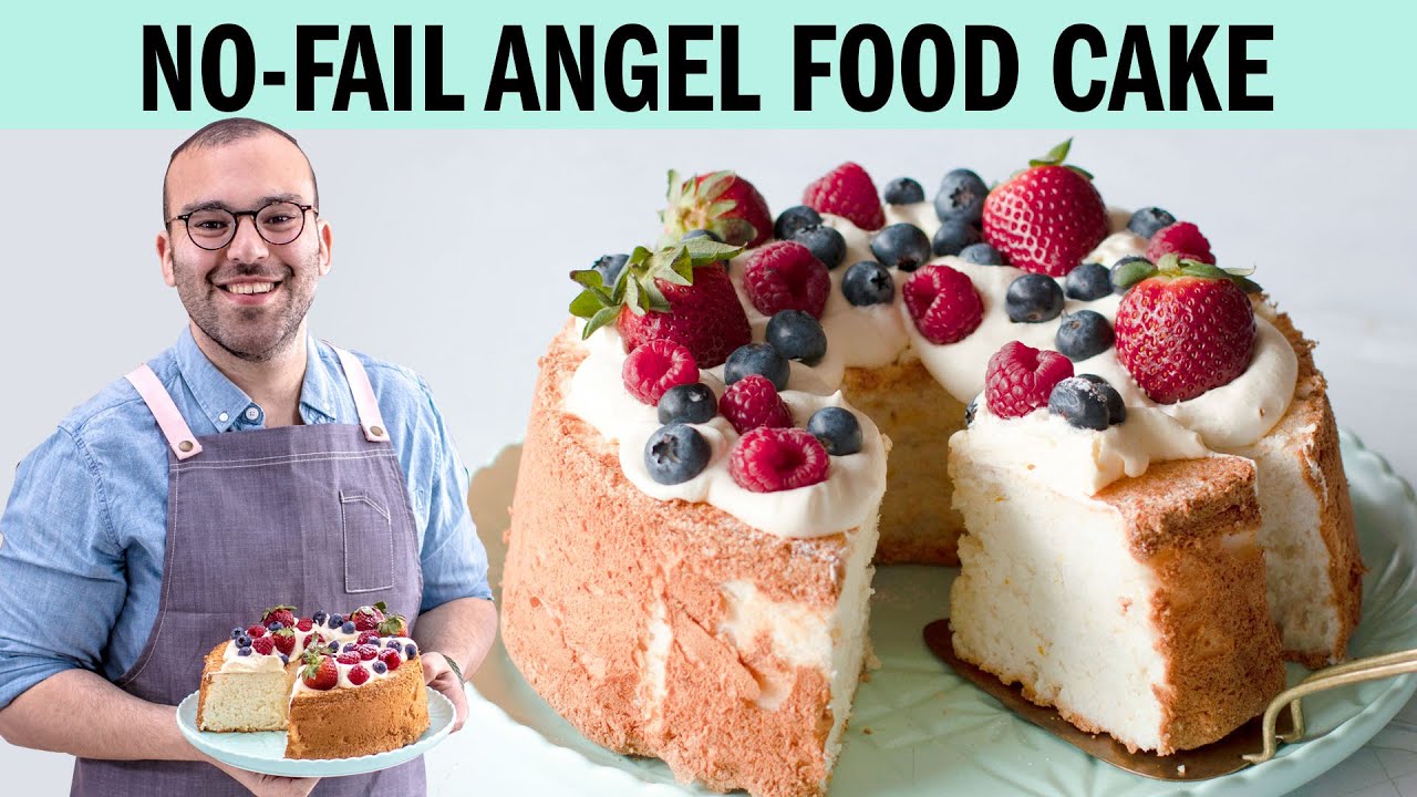 Easy Angel Food Cake Recipe!- The Scran Line