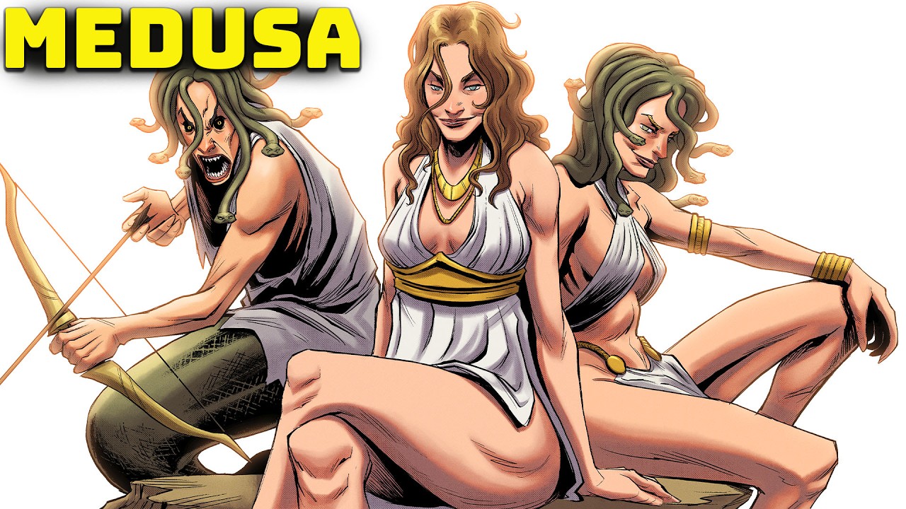 A Triste História de Medusa - A Sacerdotisa Amaldiçoada (Versão Animada) - Mitologia Grega