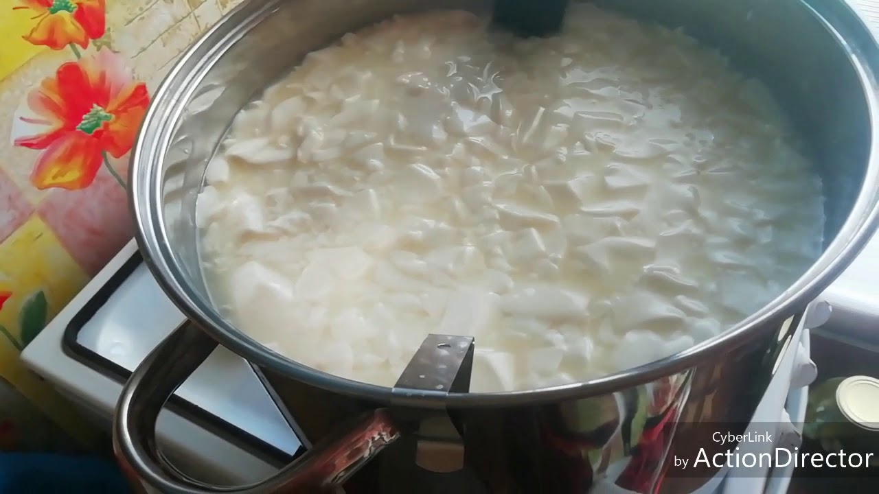 Приготовление сыра на сычужном ферменте.