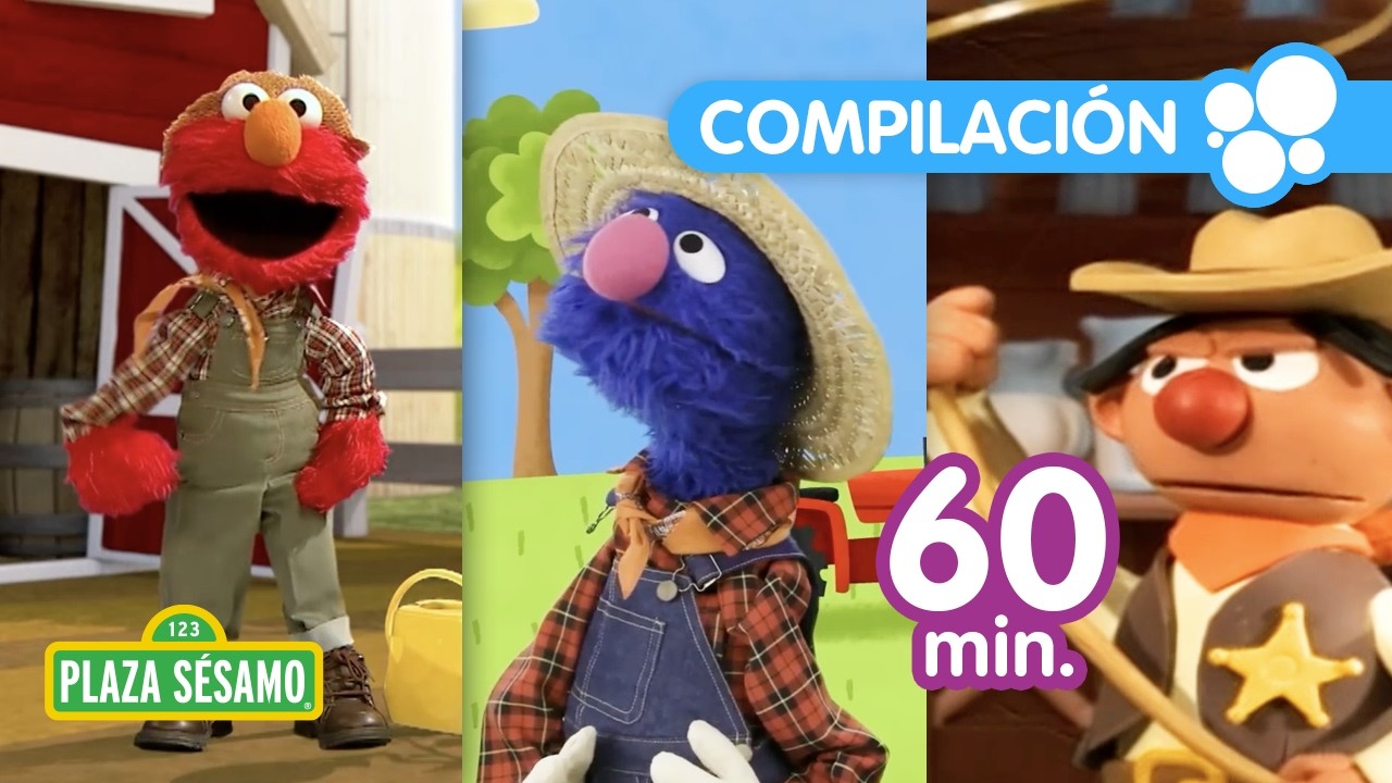 Plaza S&eacute;samo: &iquest;Qu&eacute; aprender&aacute; Elmo en la granja? 😱 | Una aventura en la granja de Elmo | 1 HORA