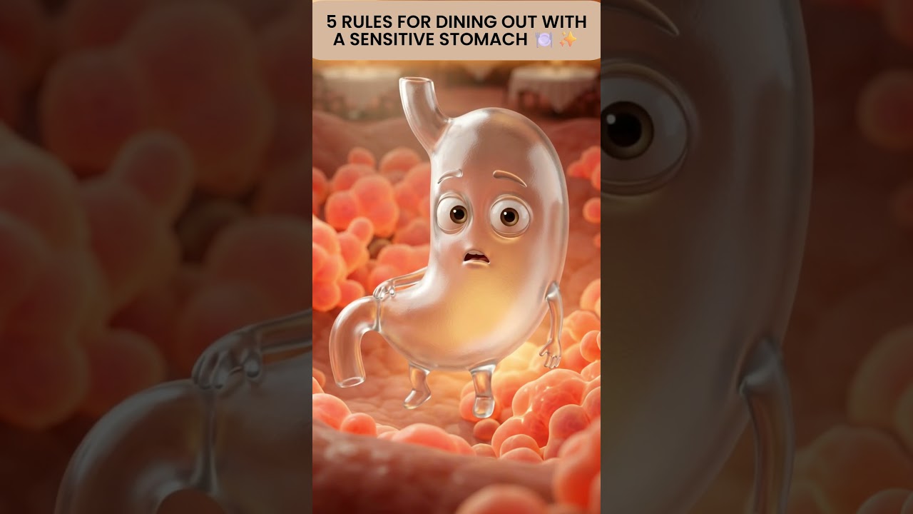 4 Restaurant Rules For a Sensitive Stomach (Doctor Explains) #guthealth  #ibs  #gerd
