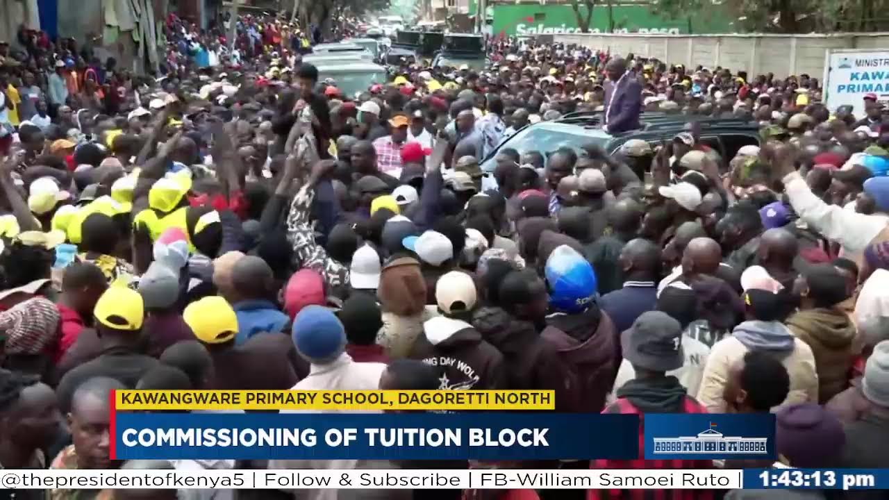Commissioning of Tuition Block, Kawangware Primary School, Dagoretti North