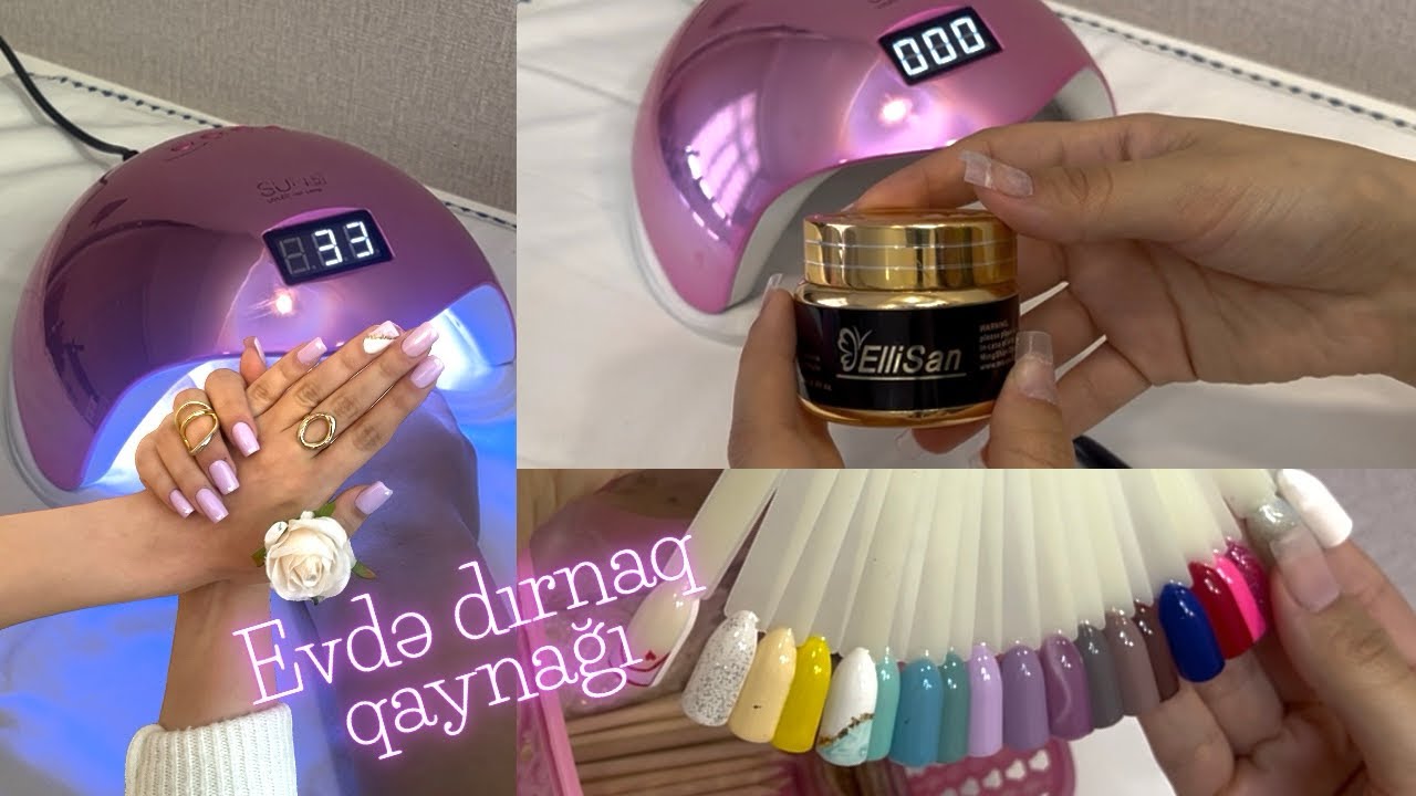 Özümə evdə dırnaq qaynağı etdim💅🏻💜