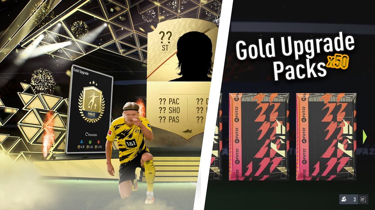 OMG!! I OPENED 50x GOLD UPGRADE PACKS... #fifa22