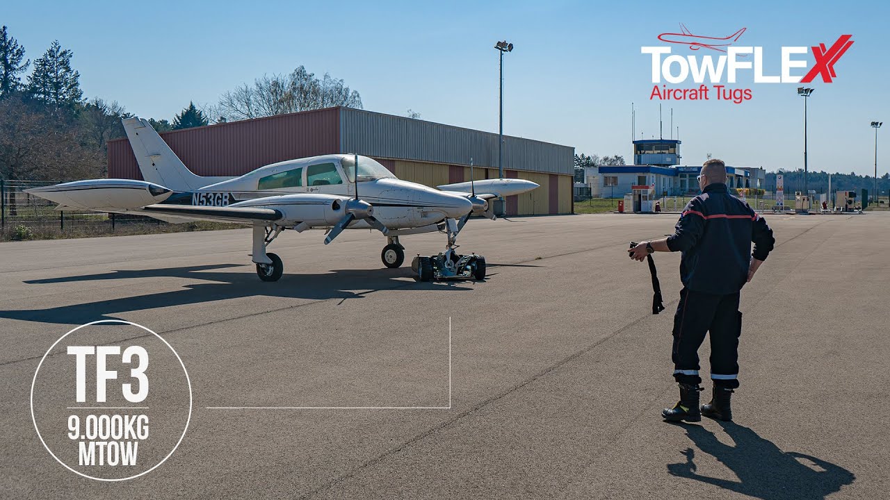TowFLEXX TF3 - Cessna T310Q | Electric Remote Controlled Aircraft Tug