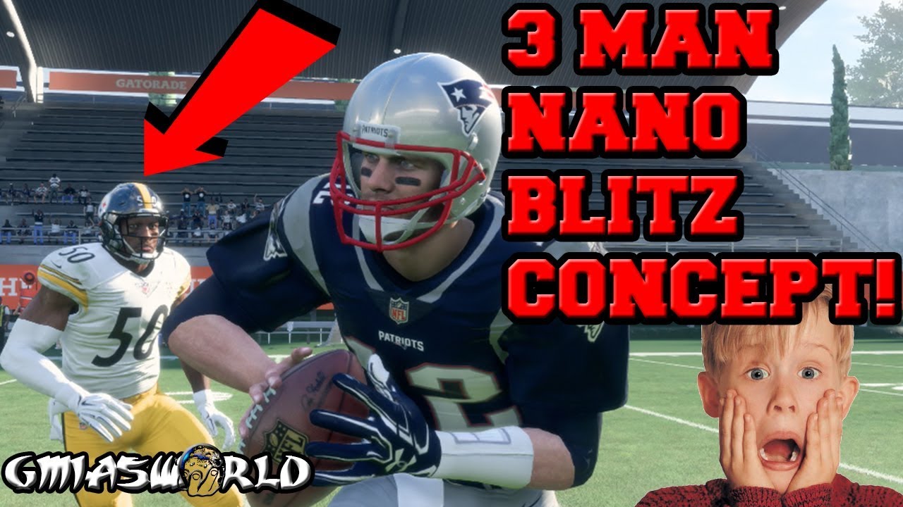 Madden 18 3 MAN GLITCH BLITZ: MUT 18 NANO BLITZ Концепция третьих даунов в игровом процессе Madde...