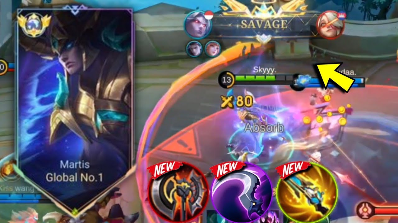 SAVAGE!! MARTIS PERFECT & SUPER AGGRESSIVE GAMEPLAY!!🔥 ( NEW BEST BUILD 2024 ) MLBB