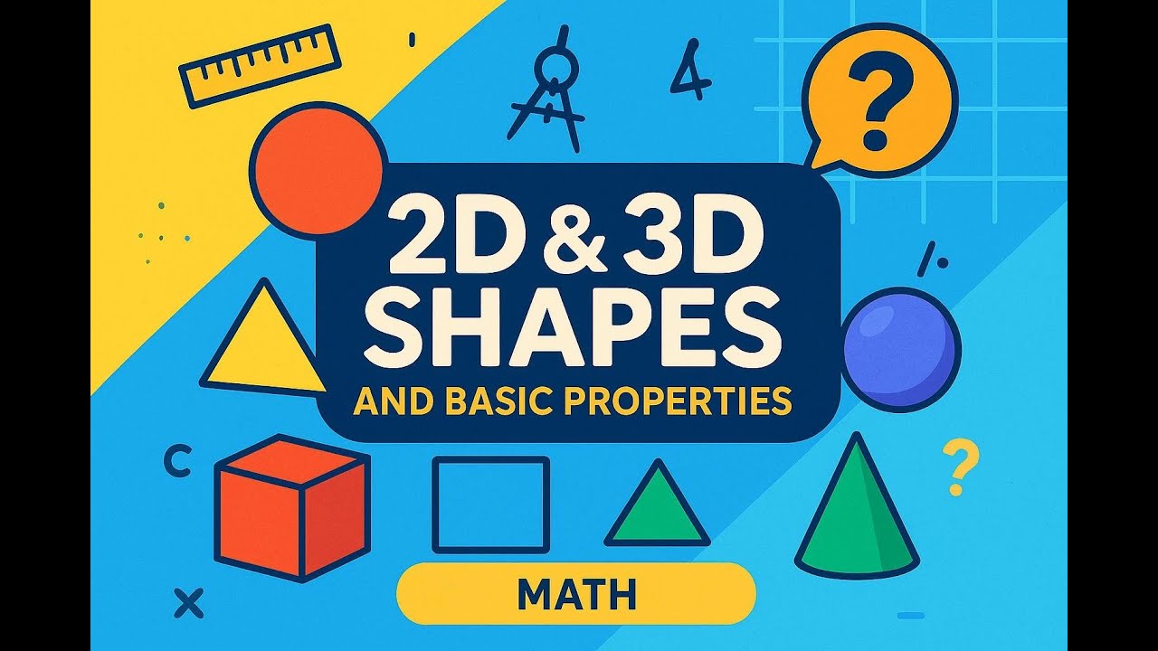 2D and 3D Shapes and Basic Properties