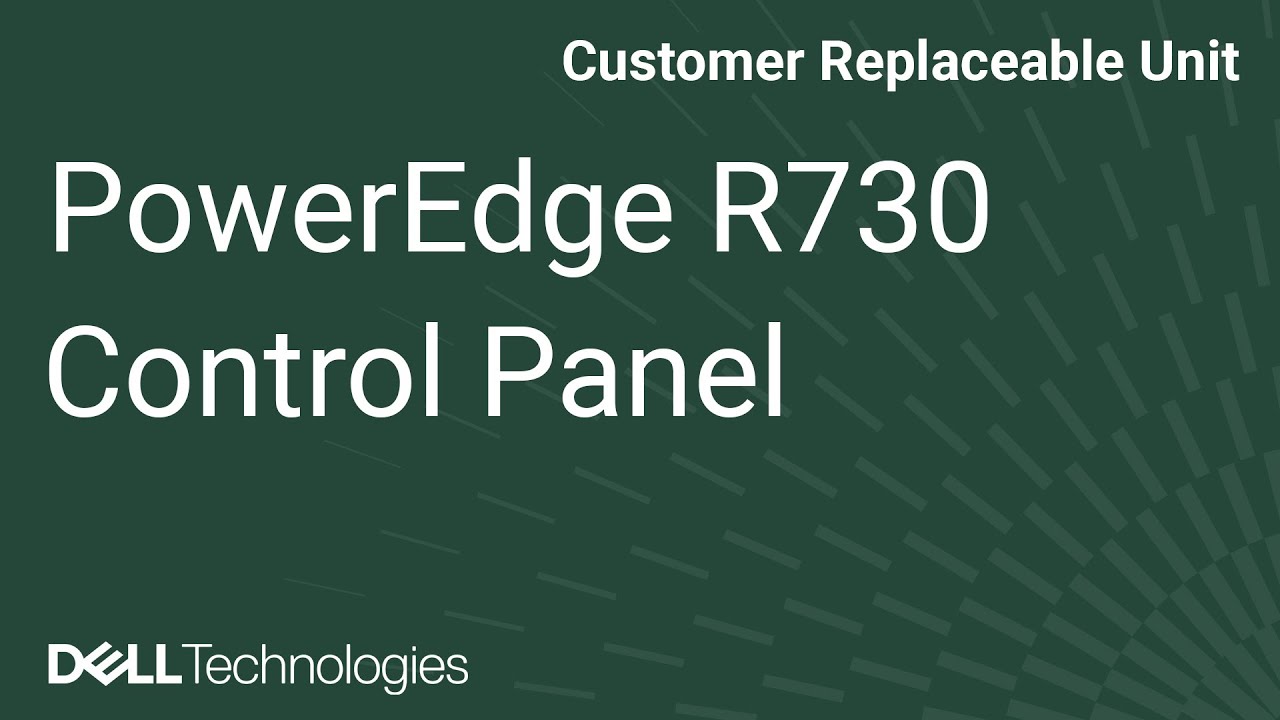 Dell PowerEdge R730: Remove & Install Control Panel Assembly