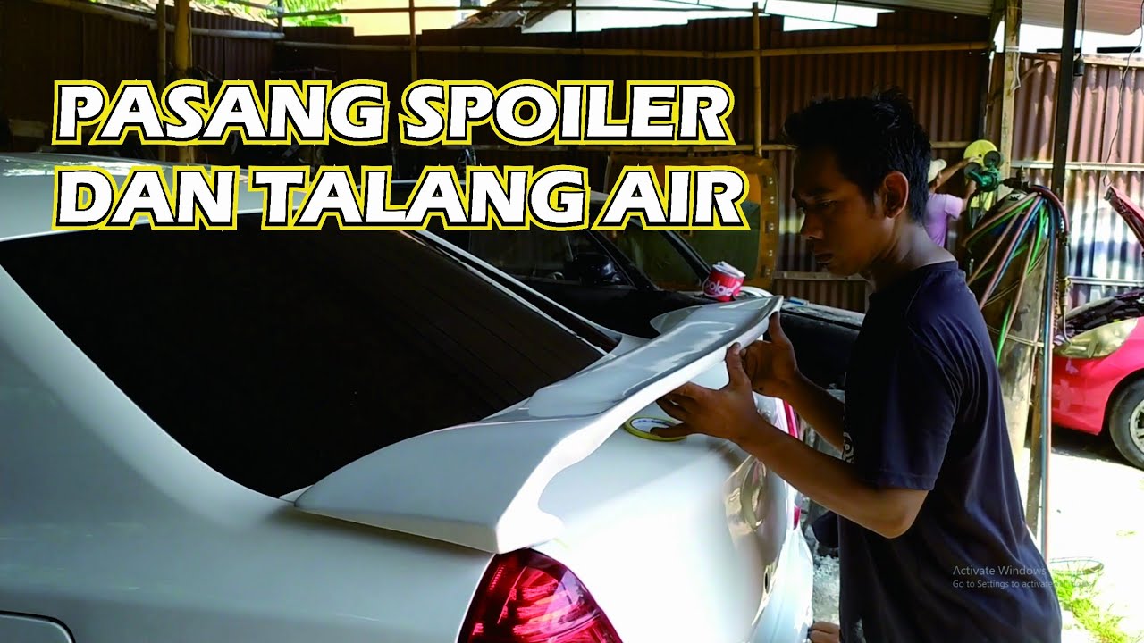 Vlog Toyota Etios Ex Taxi Part 12 - Pasang Spoiler dan talang Air