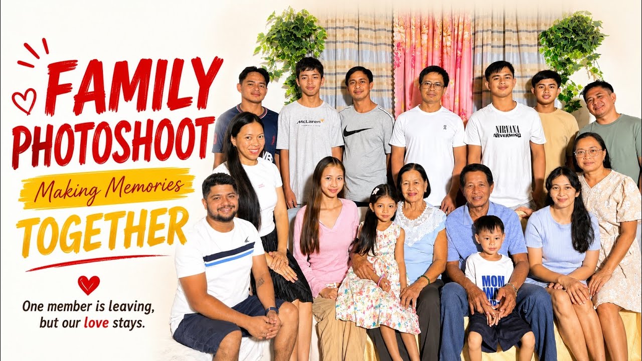 SOMEONE IS LEAVING.. WE HAVE TO DO OUR FAMILY PHOTO SHOOT!&hearts;︎Filipino Indian Family