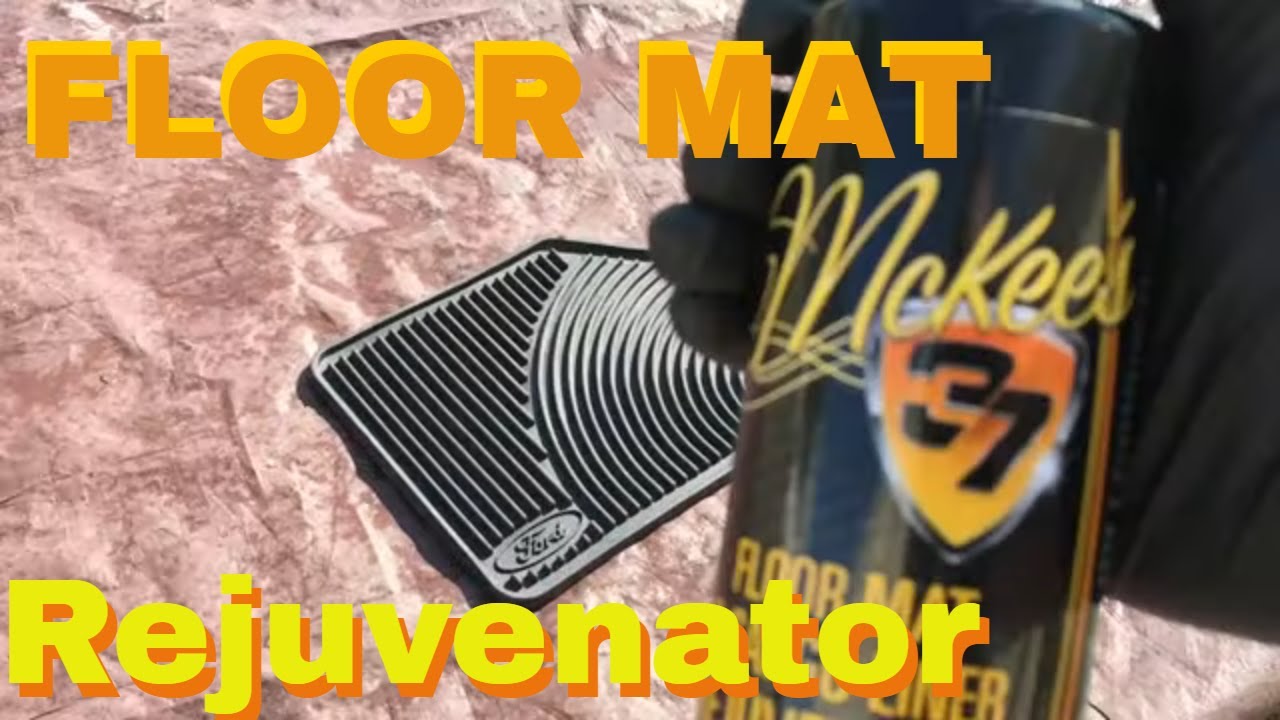 The NEW Floor Mat Look Without Greasy, Slippery Dressing!! McKee's Floor Mat Rejuvenator!!