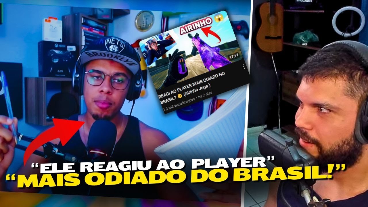 O CARA REAGINDO AO AIRINHO JOGANDO / CORTES DO AIRINHO