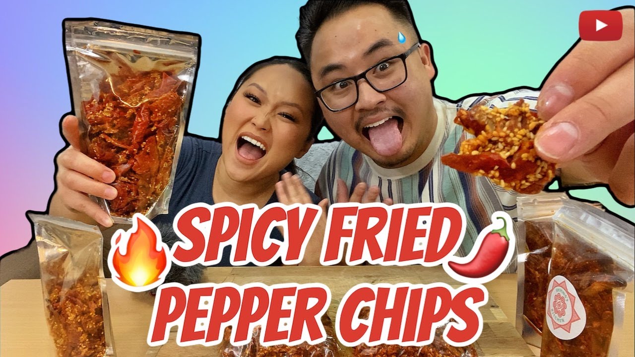 Eating SPICY PEPPER CHIPS | SPICY RATING | REACTION 🔥🌶