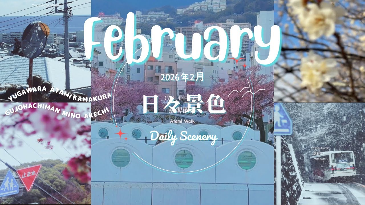 2月に出会った日々の景色| 冬の名残から静かな町並みと早春の気配の景色の中を歩いて見つけた小さな風景
