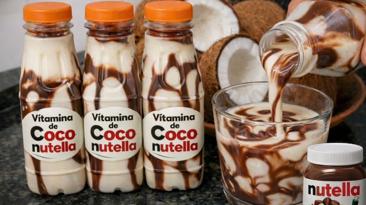 VENDI TUDO EM 30 MINUTOS – COCO COM NUTELLA NA GARRAFA ( GOURMET) Vendi em minutos. 
