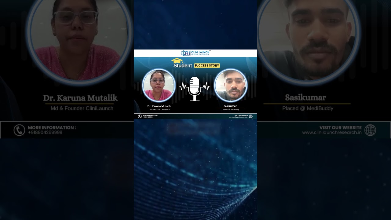 Rejection to Job Offer: How Clinilaunch Helped Sasi Kumar Succeed!