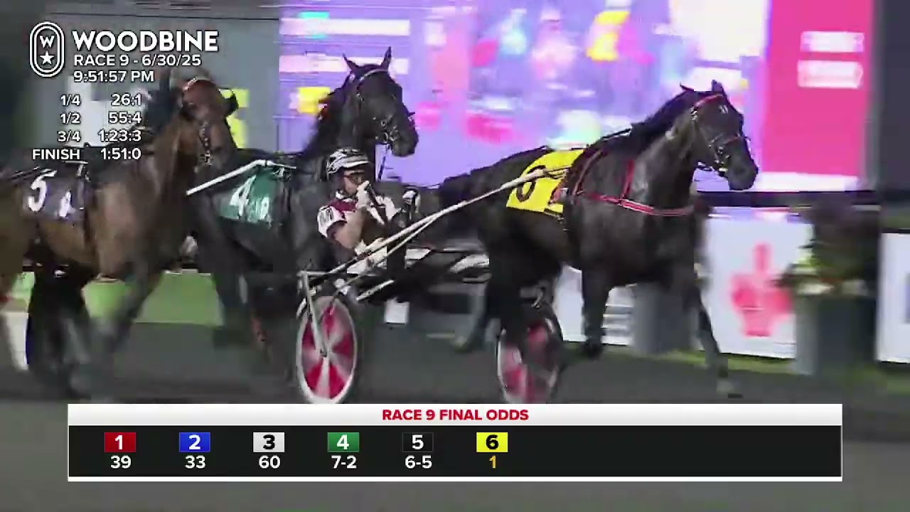 2025 Race 9 Preferred Trot 1600M Woodbine June 30, 2025 : Logan Park (1:51:0)