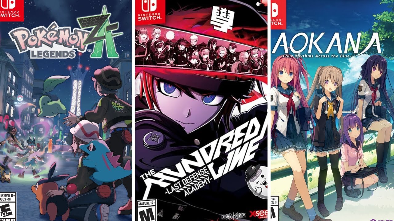 Недавно пройденные игры: Pokemon Legends ZA, The Hundred Line: Last Defense Academy и Aokana