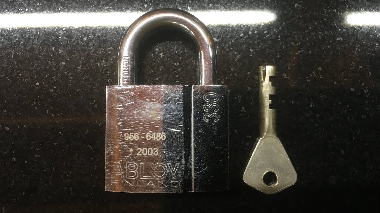 Abloy profile 330 padlock, picked.