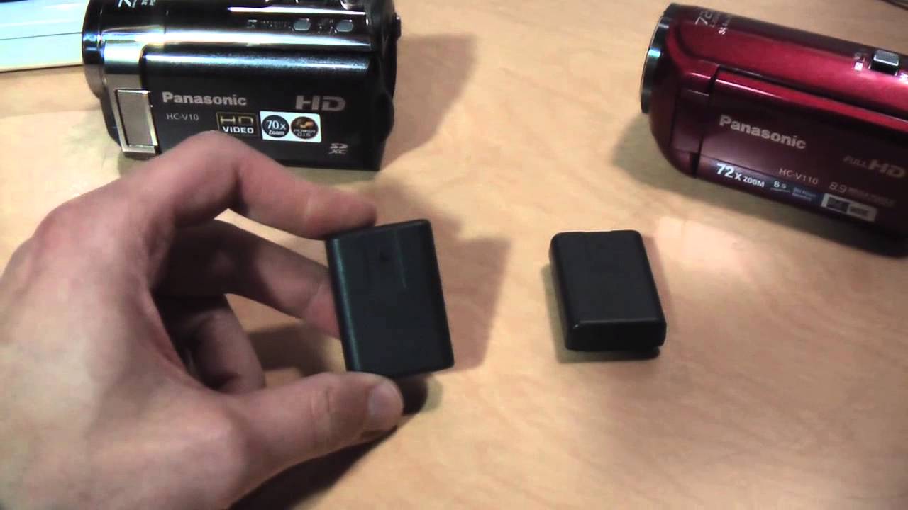 Panasonic HC-V110 high-capacity battery modification