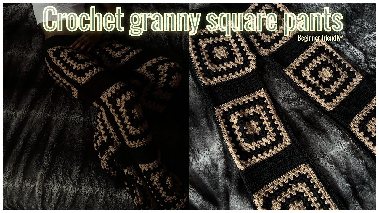 How to crochet granny square pants | beginner friendly