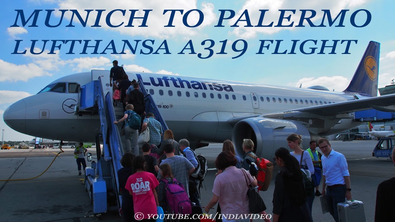 Munich to Palermo Flight | Lufthansa Airbus A319