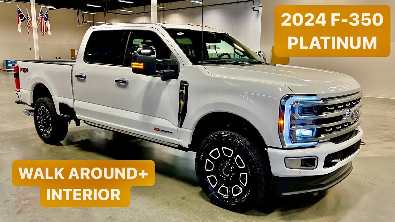 2024 Ford F-350 Platinum (Carmelo Leather/ Massage seats) High Output 6.7 🔥🔥💯 Star White Metallic
