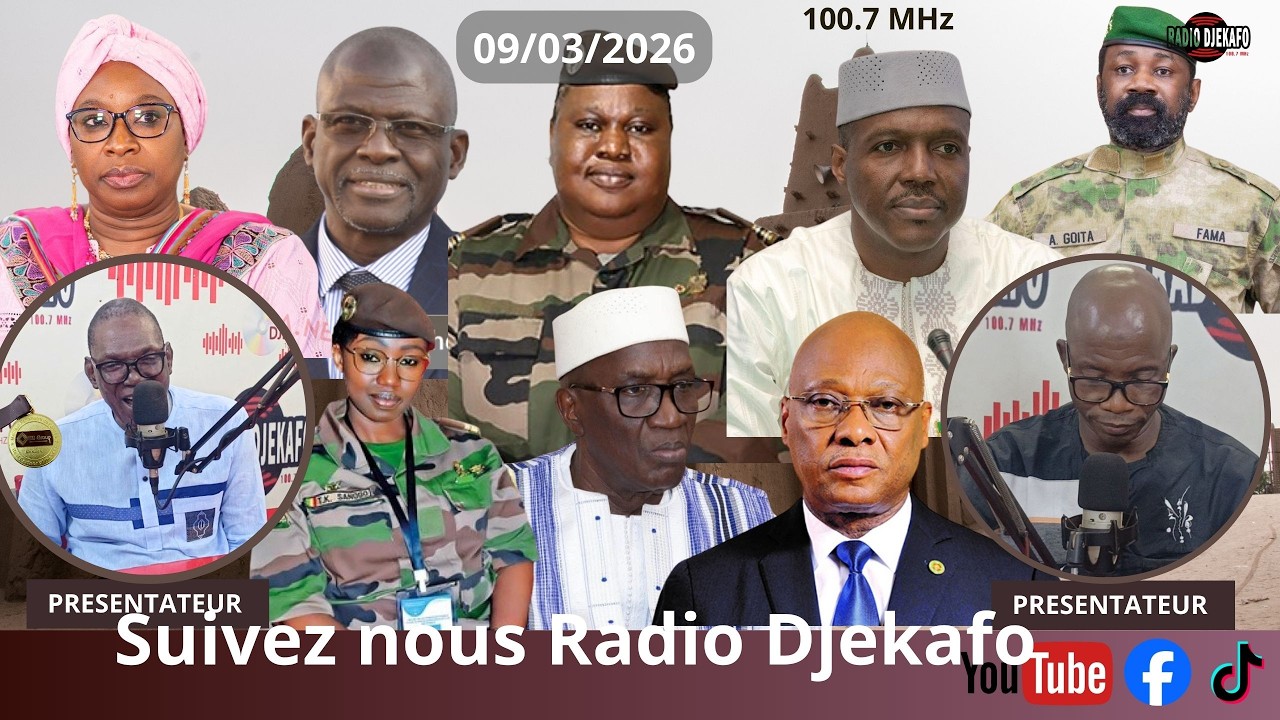 RADIO DJEKAFO 09 MARS DABA TOUNKARA ET BOUBACAR TRAORÉ