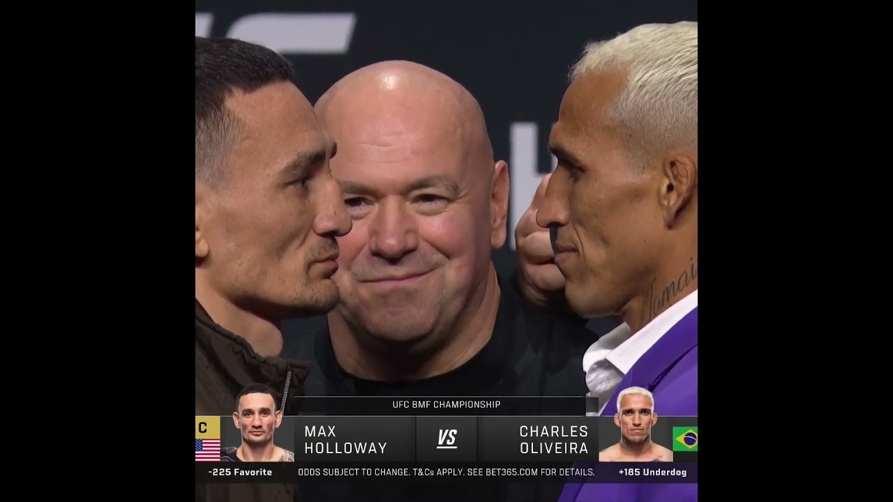 Max Holloway and Charles Oliveira Face-Off 👀 #ufc326