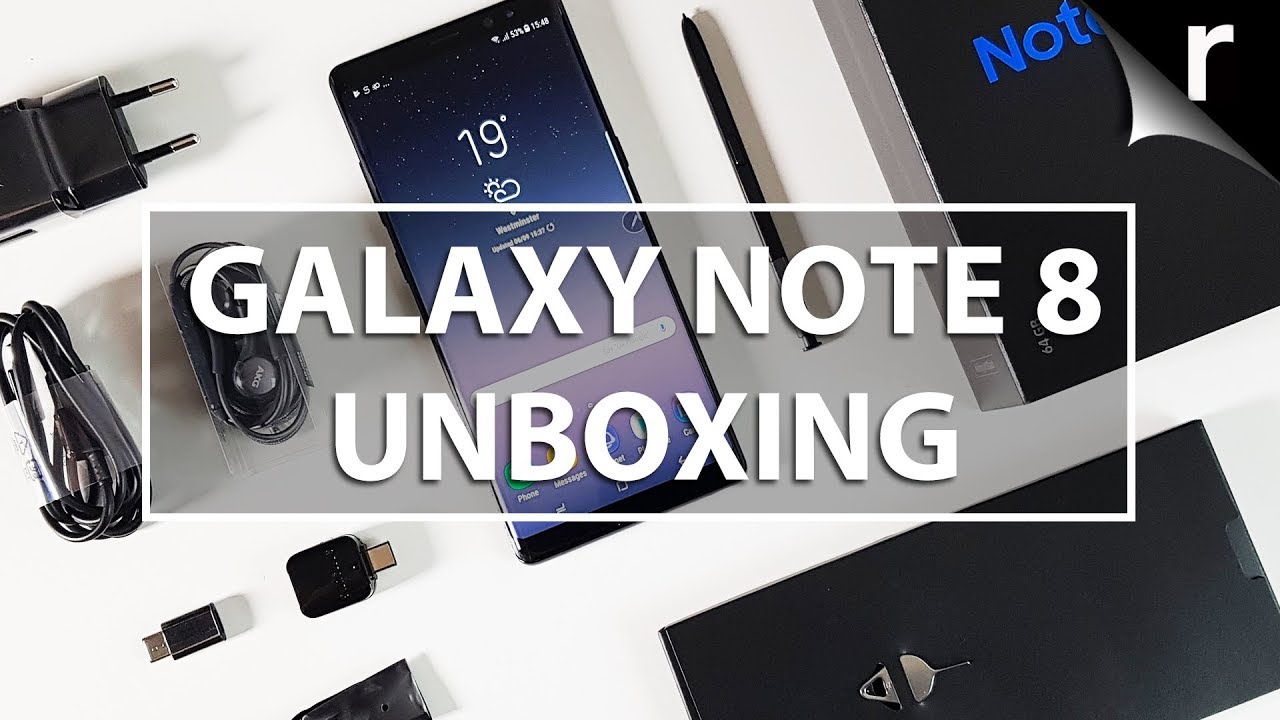 Samsung Galaxy Note 8 Unboxing, Setup and Hands-on