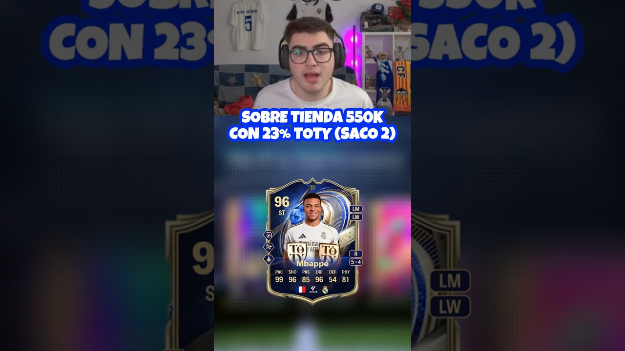 SOBRE TIENDA 550K con 23% TOTY 😱​🔵​ #sobre #tienda #toty #fc26 #eafc26 #twitch #miguez01