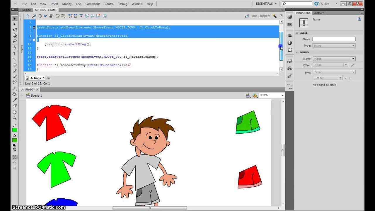 Creating a Drag & Drop Game in Adobe Animate