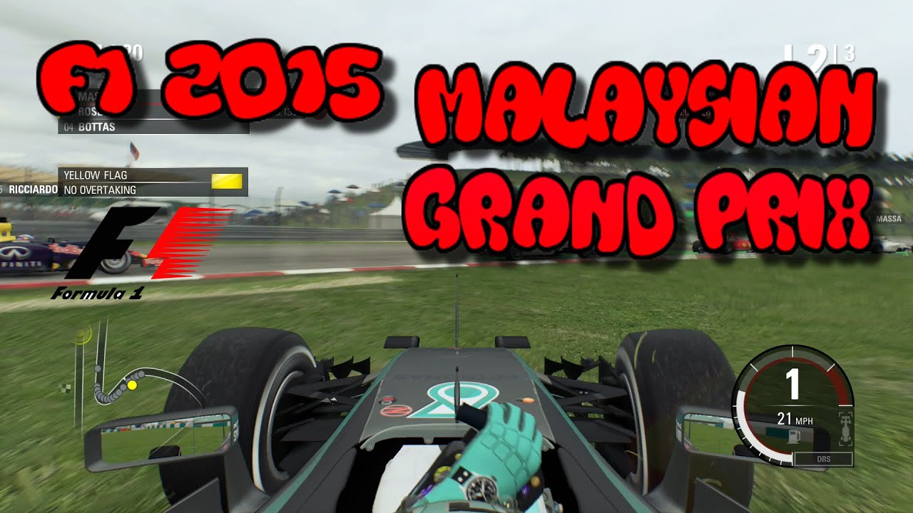F1 2015 - Malaysian Grand Prix Gameplay No Commentary - 1080p / PS4