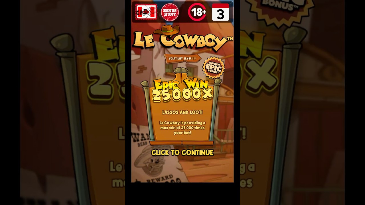 MAX WIN x LE COWBOY 🤠💎 | 2025-10-08 | 1.00 CAD | 25000x | BONUS HUNT