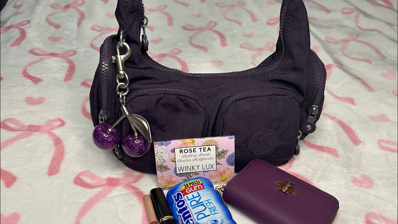 What’s in my Bag👜💜Kipling Bag