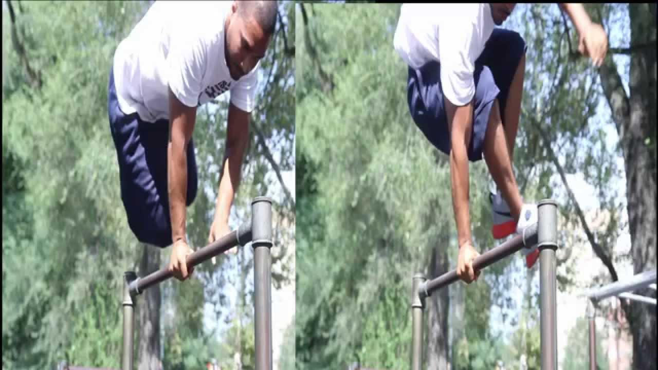 How To Palm Spin On The Bar (Switch Blade Muscle Up)