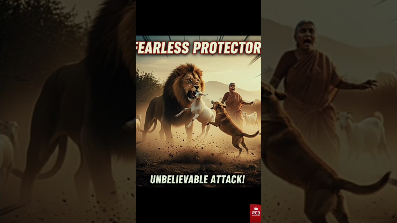 Loyal Dog Saves Old Woman’s Goat From a Lion | Emotional True Animal Story