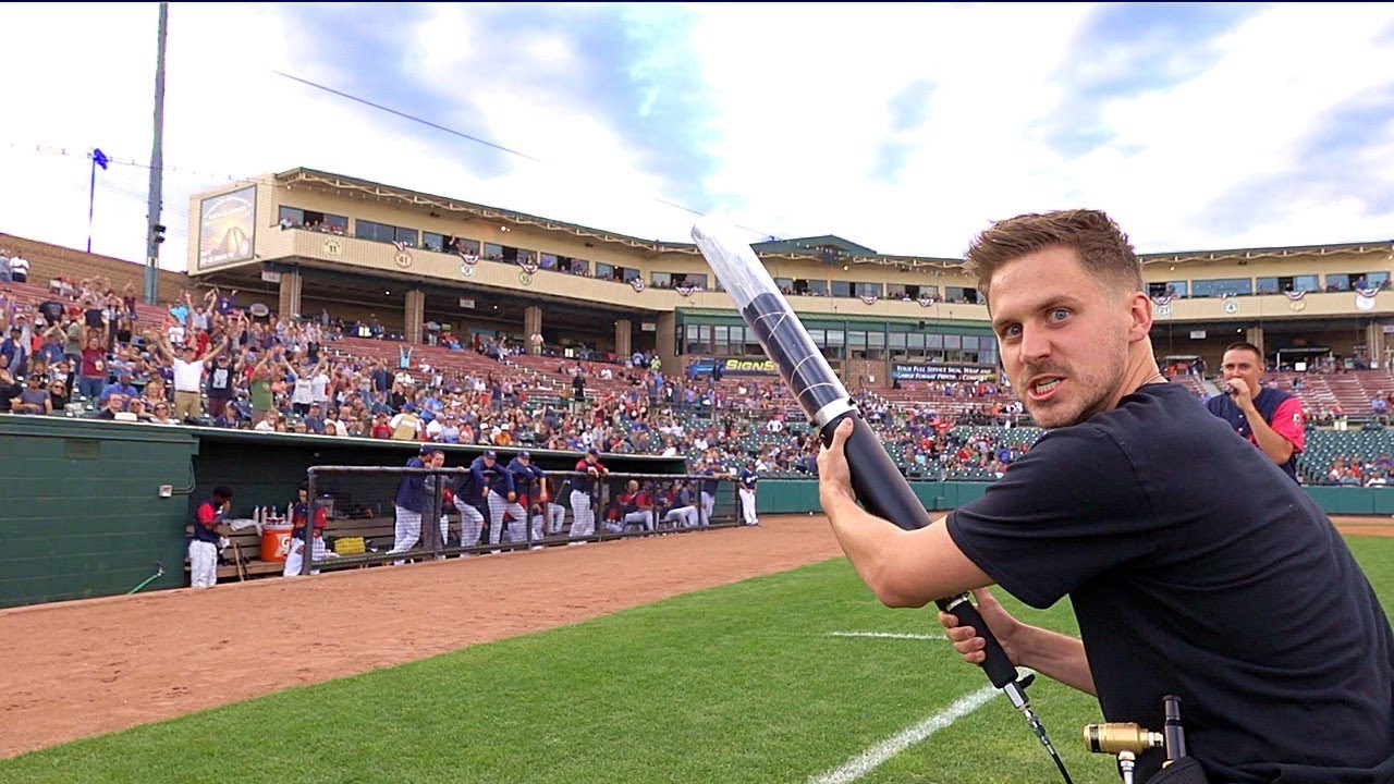 TAKING OVER A BASEBALL GAME!