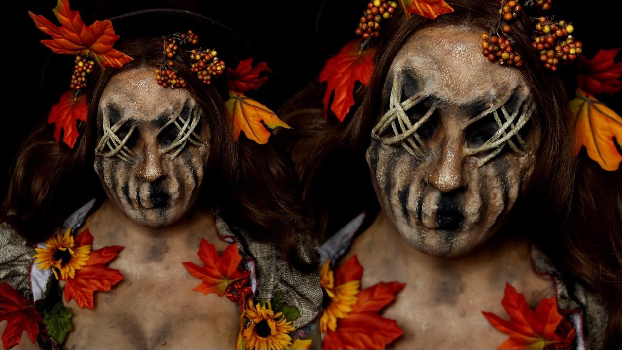 Scarecrow Halloween Costume Makeup Tutorial