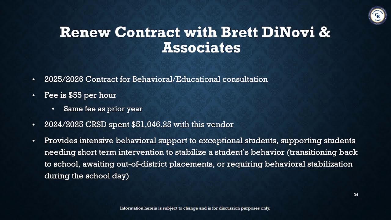 Finance Committee: September 11, 2025