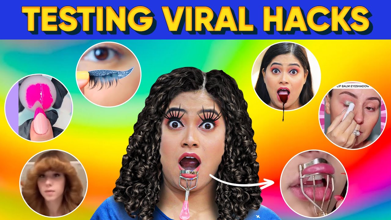 Testing Out Most *Viral* Beauty &Makeup Hacks😱Went Wrong🥵 Can't Believe it's Working 