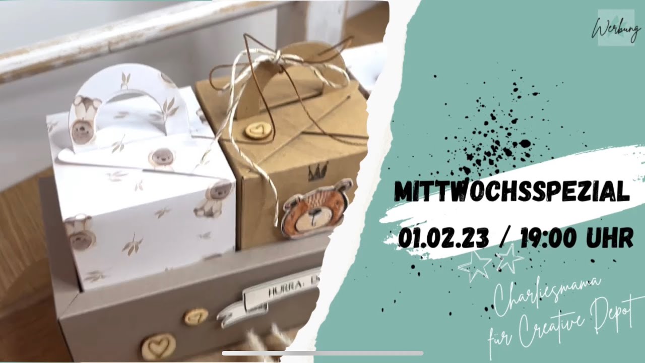 MittwochsSpezial „Henkelbox“ | Geschenkverpackung zur Geburt | Anleitung Möhrenbox