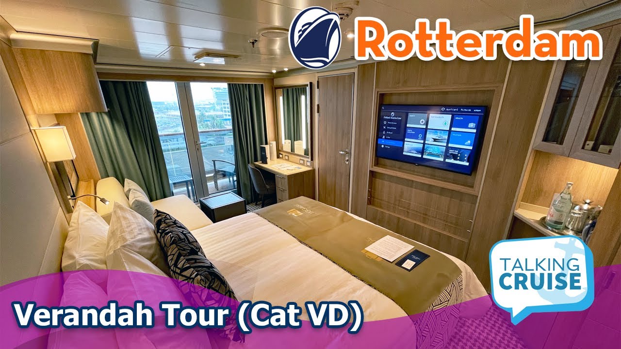 HAL's Rotterdam (2022) - Verandah Stateroom Tour (Cat VD)
