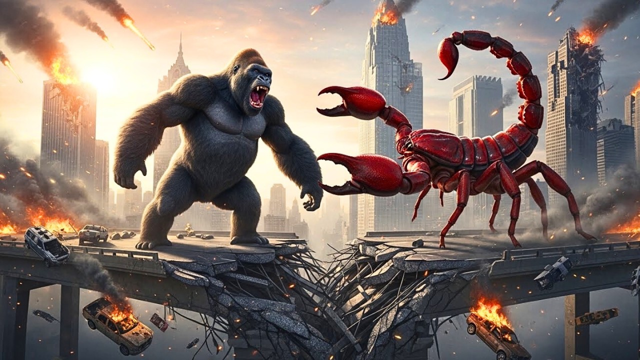 King Kong vs Colossal Scorpion — Desert Monster Awakens After 10,000 Years!