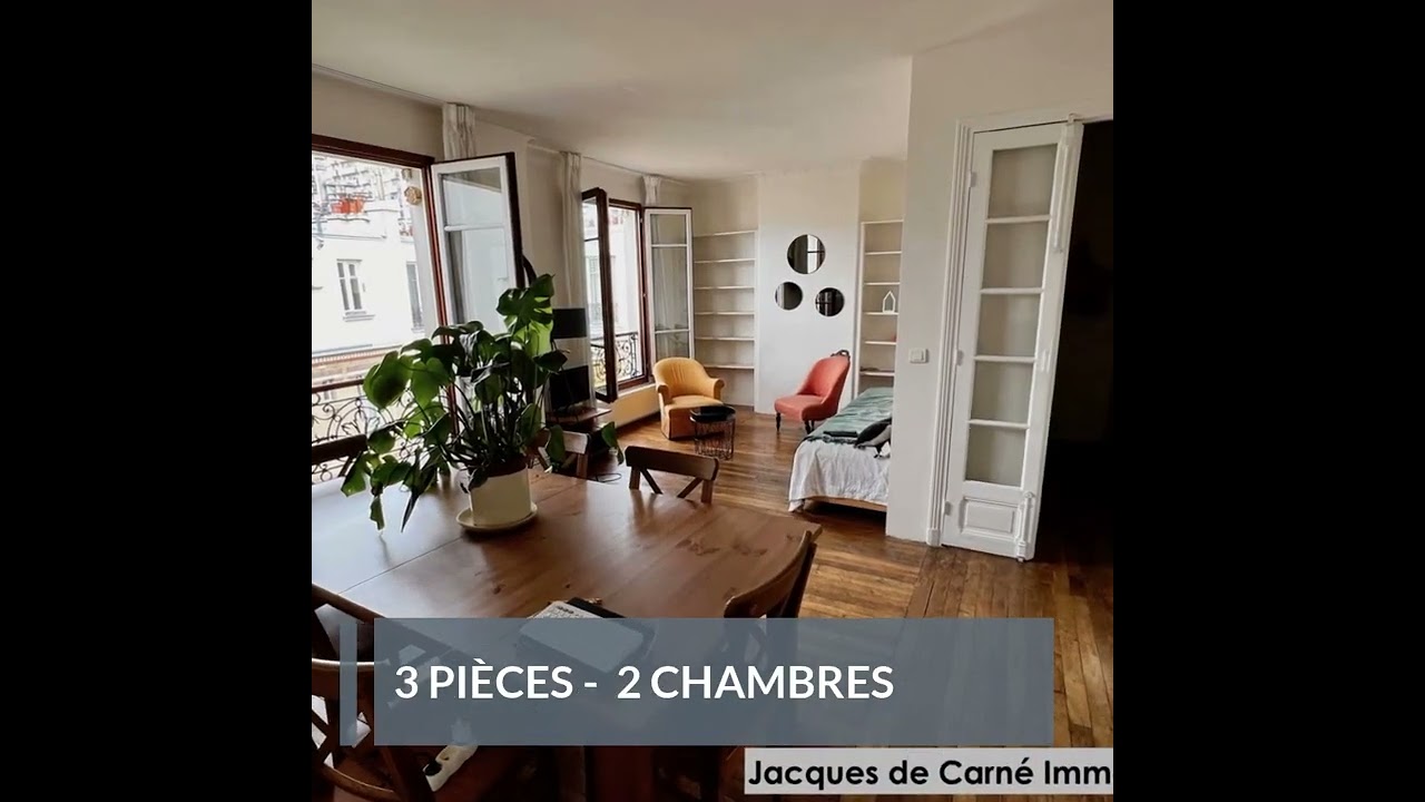 Appartement &Agrave; louer - 3 pi&egrave;ces - Paris - 1 810 &euro;/mois