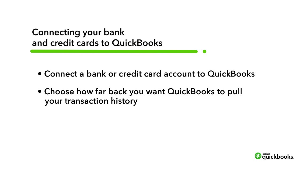 How to connect your bank & credit card accounts to QuickBooks Online