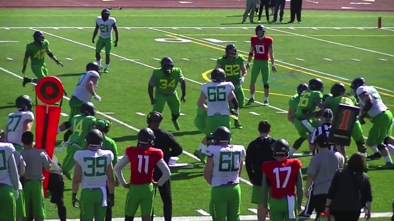 Oregon Ducks Football Spring Scrimmage (4-15-17) at Jesuit HS